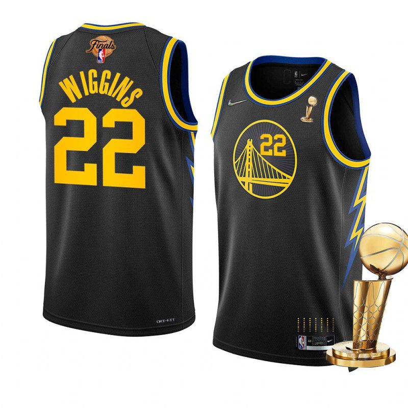 warriors andrew wiggins 2022 nba finals champions blackcity jersey