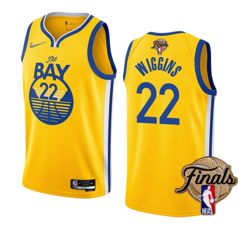 warriors andrew wiggins 2022 nba finals goldgold blooded jersey