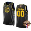 warriors custom 2022 nba finals blackgold blooded jersey