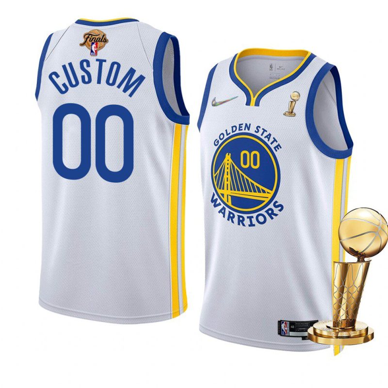 warriors custom 2022 nba finals champions whiteassociation jersey