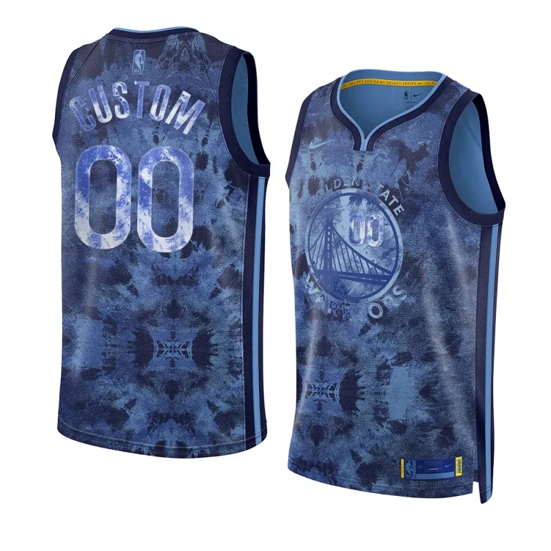 warriors custom royal 2023 select series swingman jersey