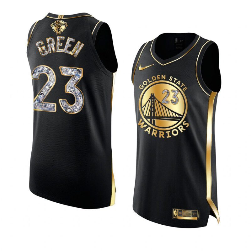 warriors draymond green 2022 western conference champion blackgold diamond jersey