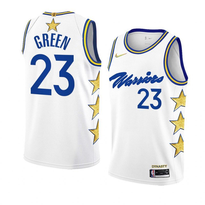 warriors draymond green 7x nba champs whitestars fashion jersey