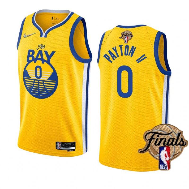 warriors gary payton ii 2022 nba finals goldgold blooded jersey