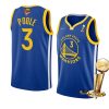 warriors jordan poole 2022 nba finals champions royalicon jersey