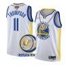 warriors klay thompson 2022 nba champions whitereplica ring jersey