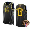 warriors klay thompson 2022 nba finals blackgold blooded jersey