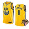 warriors klay thompson 2022 nba finals goldgold blooded jersey