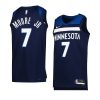 wendell moore jr. timberwolvesjersey 2022 23icon edition navyswingman