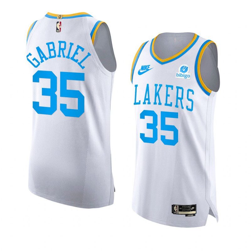 wenyen gabriel 2022 23lakers jersey classic editionauthentic white