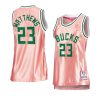 wesley matthews women 75th anniversary jersey rose gold pink