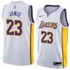 white men's 2018 19 lebron james jersey