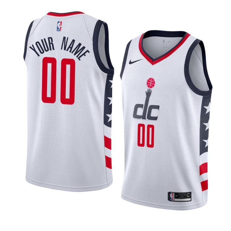 wizards custom city jersey men's white 2019 20