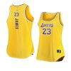 women's lebron james gold fast break jersey