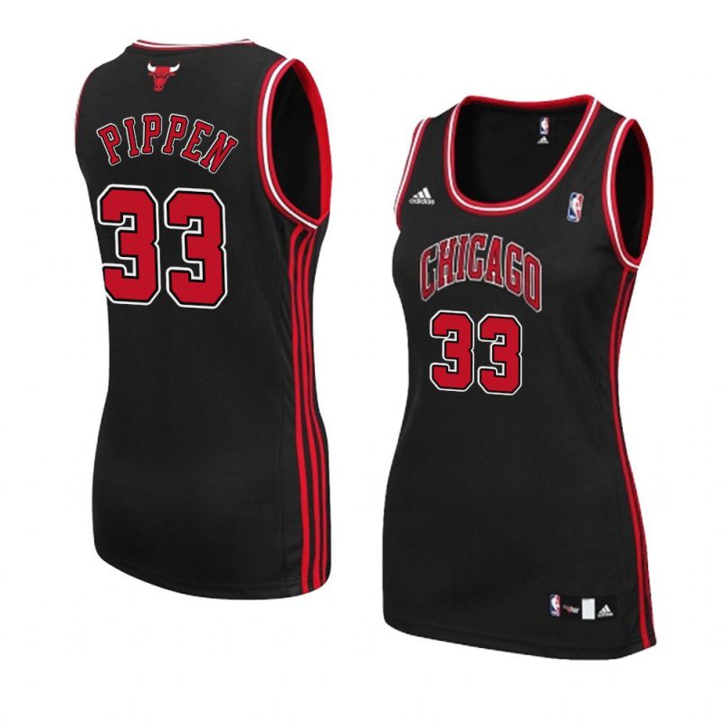 women's scottie pippen black hardwood classics jersey