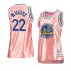 women andrew wiggins pink rose gold warriorsjersey