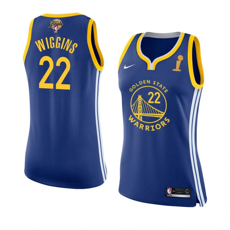 women andrew wiggins royal 2022 nba finals champions warriorsjersey