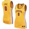 women cavaliers 0 kevin love jersey gold