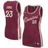 women cavaliers 23 lebron james christams swingman jersey red