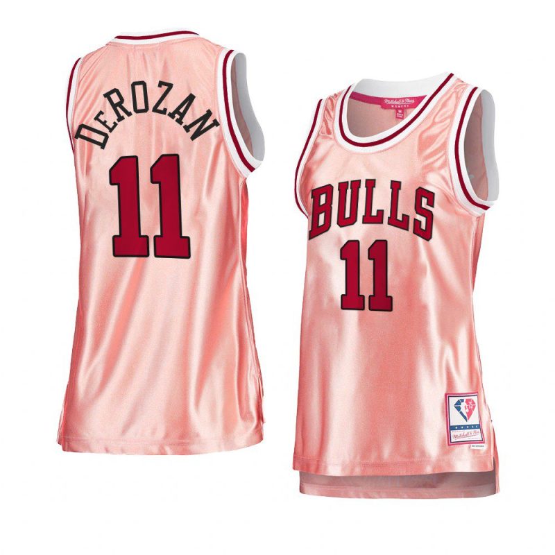 women demar derozan pink rose gold bullsjersey