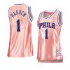 women james harden pink rose gold 76ersjersey