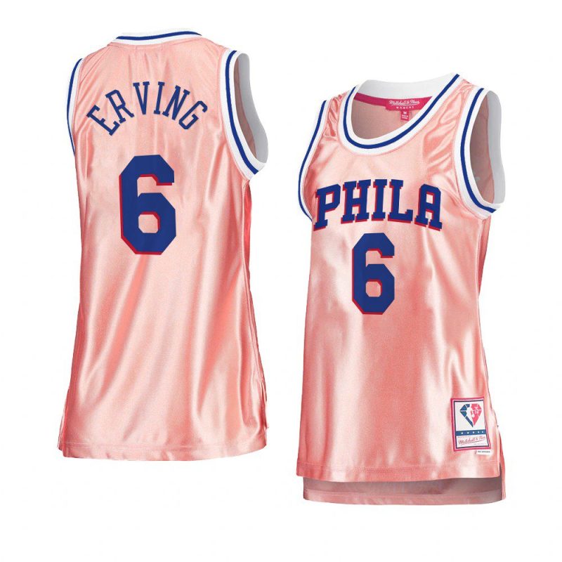 women julius erving pink rose gold 76ersjersey