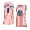 women klay thompson pink rose gold warriorsjersey