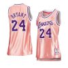 women kobe bryant pink rose gold lakersjersey