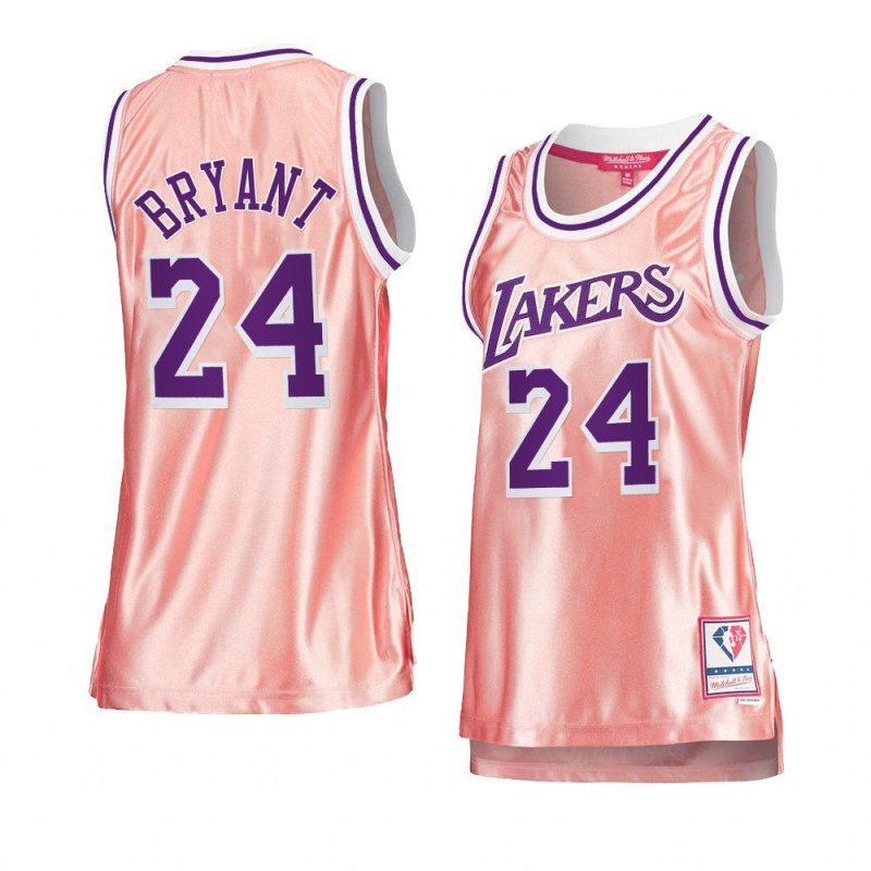 women kobe bryant pink rose gold lakersjersey