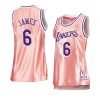 women lebron james pink rose gold lakersjersey