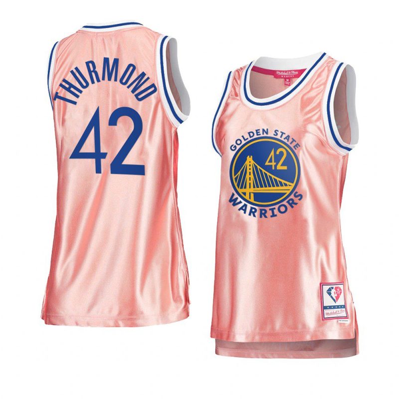 women nathaniel thurmond pink rose gold warriorsjersey