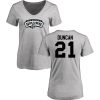 women tim duncan short sleeved t shirt gray jersey