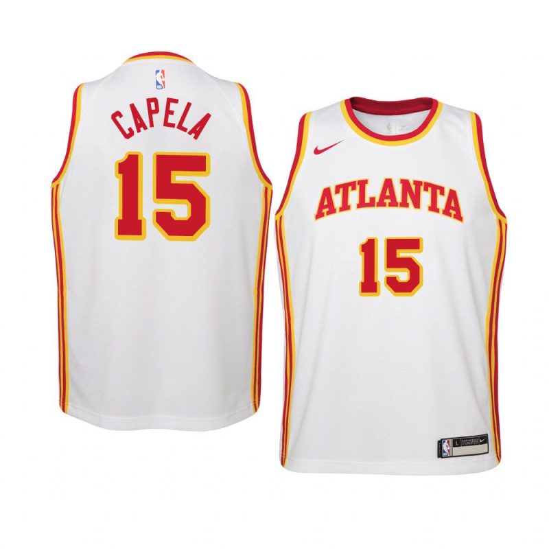 youth atlanta hawks clint capela white association jersey