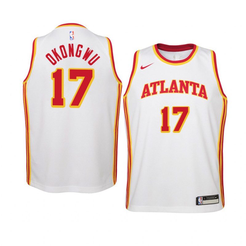 youth atlanta hawks onyeka okongwu white association jersey