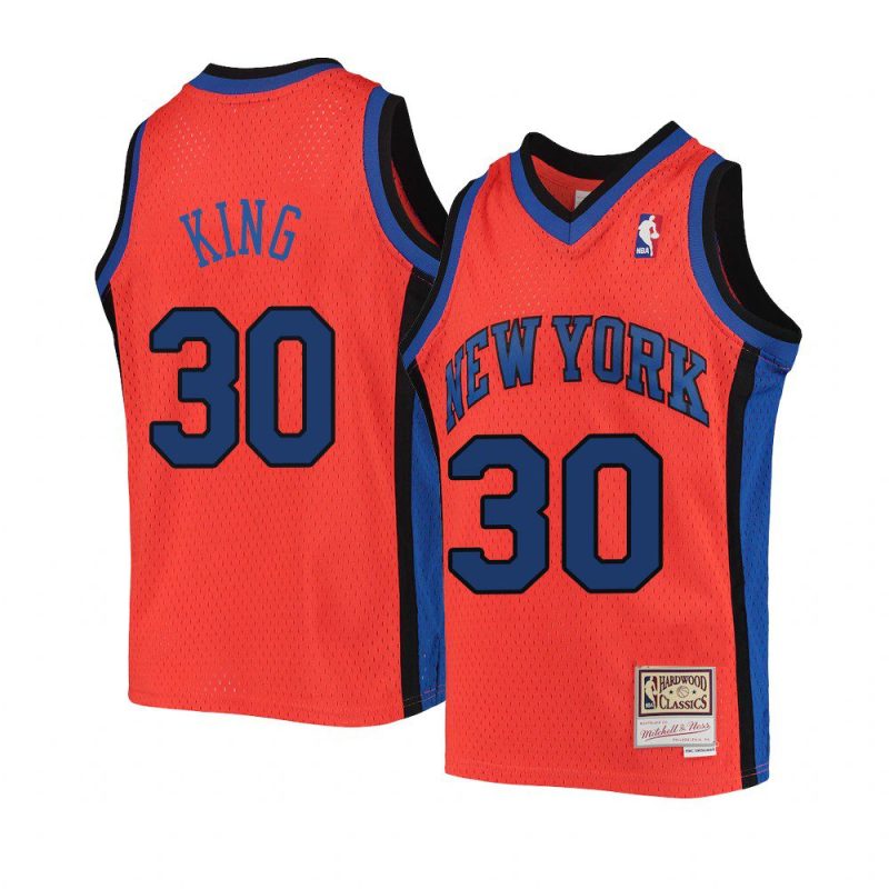 youth bernard king hardwood classics orange reload jersey