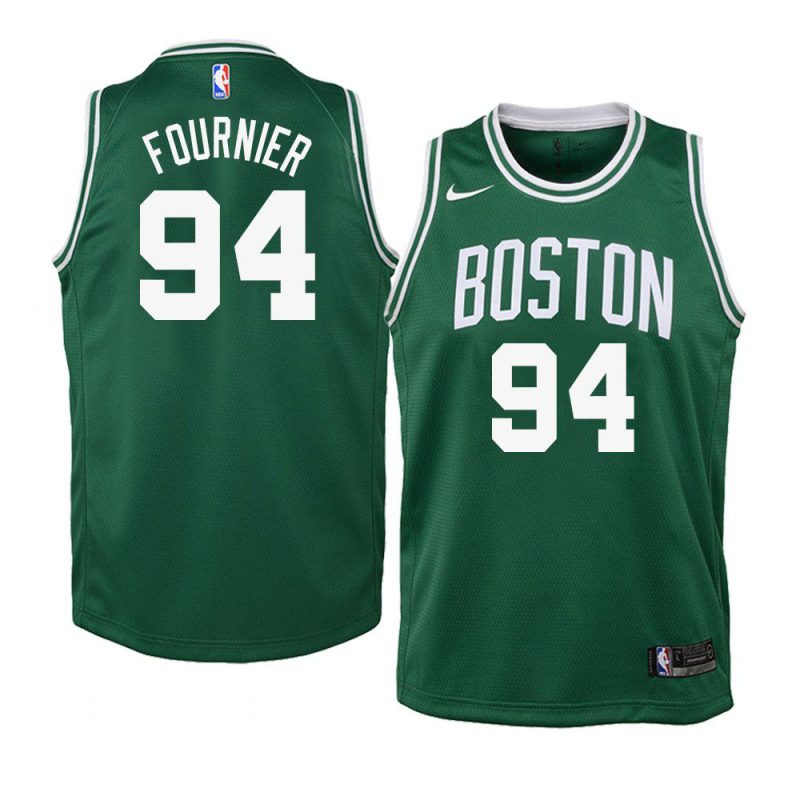 youth boston celtics evan fournier green icon jersey