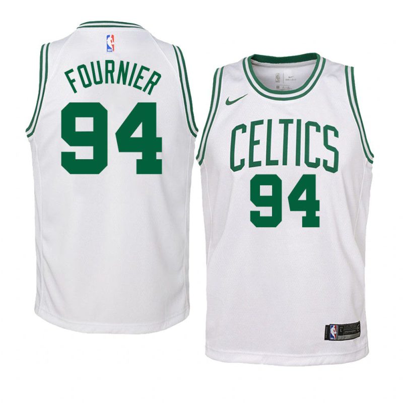 youth boston celtics evan fournier white association jersey