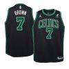 youth boston celtics jaylen brown jordan brand black statement jersey