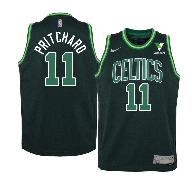 youth boston celtics payton pritchard vistaprint patch green earned jersey