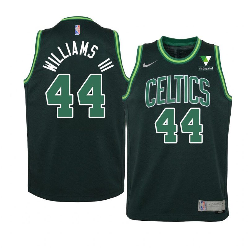 youth boston celtics robert williams iii vistaprint patch green earned jersey