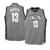 youth brooklyn nets james harden swigman black statement jersey