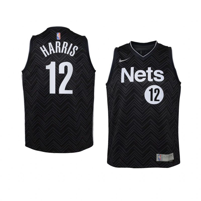 youth brooklyn nets joe harris swingman black earned edition jersey