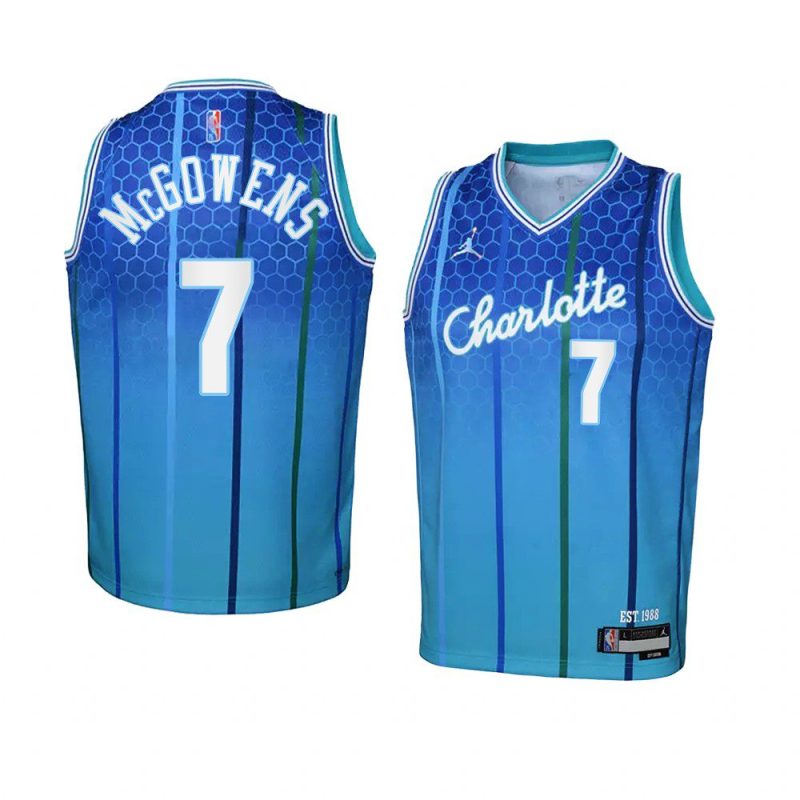 youth bryce mcgowens hornets teal city edition jersey