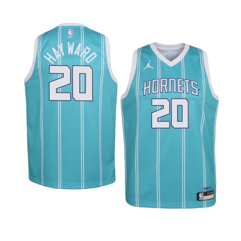 youth charlotte hornets gordon hayward teal icon jersey