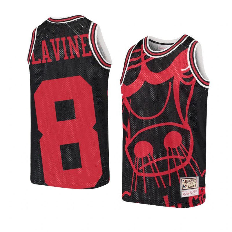 youth chicago bulls zach lavine black big face 2.0 jersey