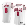 youth chicago bulls zach lavine replica white association edition jersey