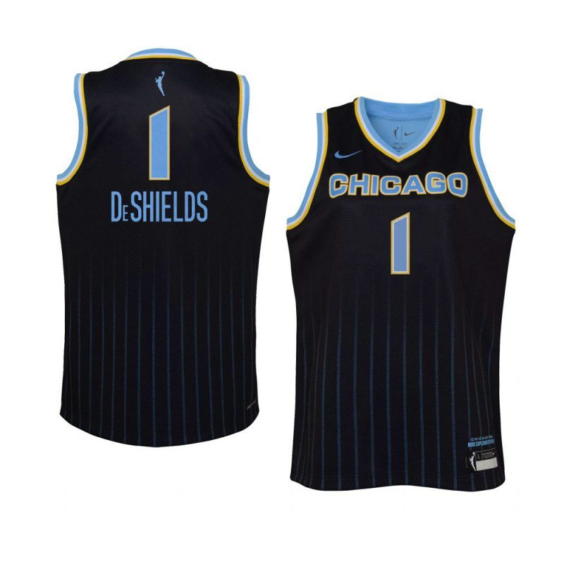 youth chicago sky diamond deshields replica black explorer edition jersey