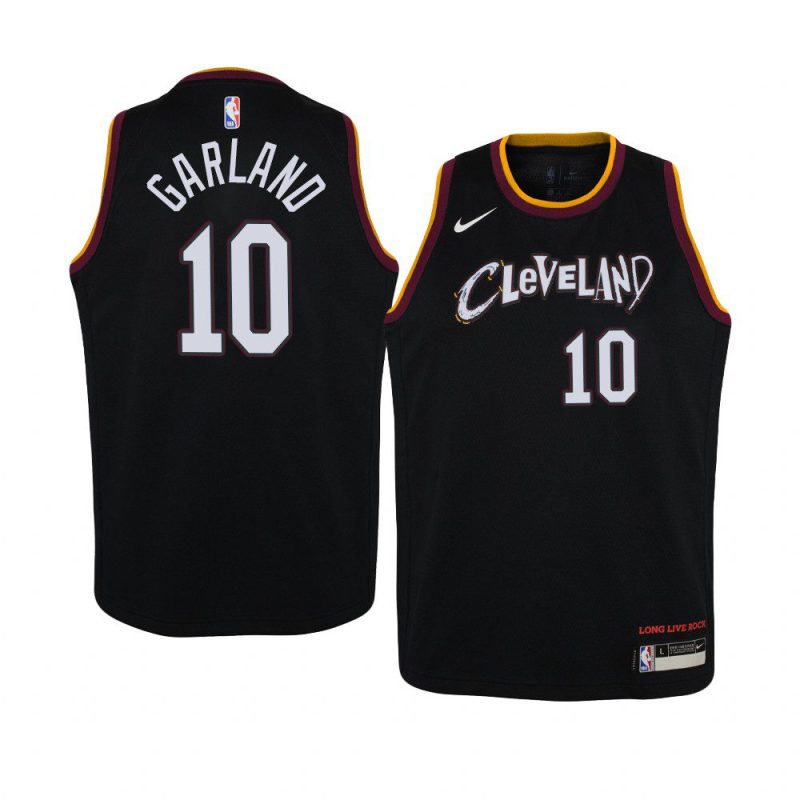 youth cleveland cavaliers darius garland black city jersey