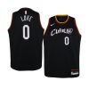 youth cleveland cavaliers kevin love black city jersey