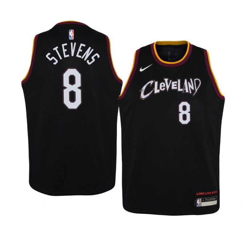 youth cleveland cavaliers lamar stevens black city jersey